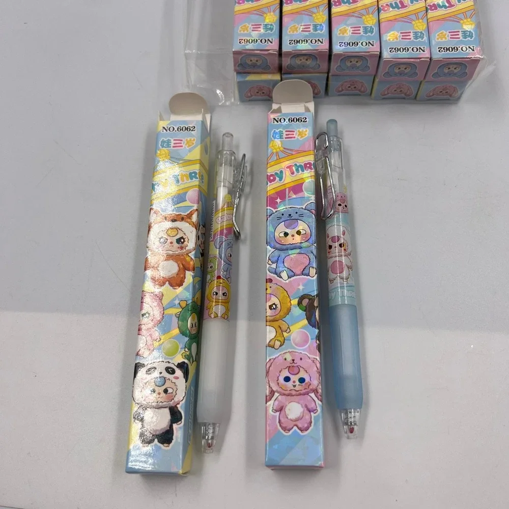 Baby Three Ink Pen Set 12 Pack No. 6062 0.5mm Cute Character Blind Box Lot